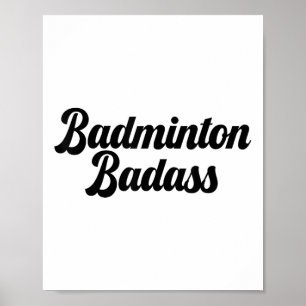 Poster Tênis de Badminton Ruim Jogador de Badminton Ruim