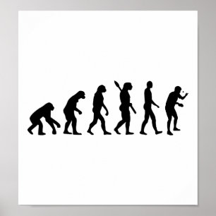 Pôster Ténis de mesa da evolução