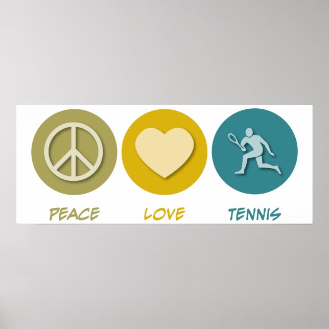 Pôster Tênis de Paz e Amor (Frente)