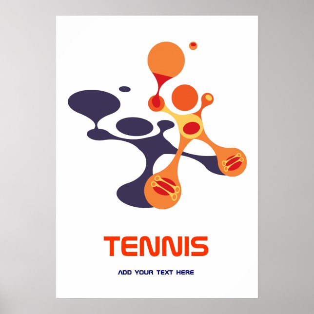 Poster tênis é um jogo legal (Frente)