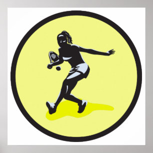 Pôster tênis feminino