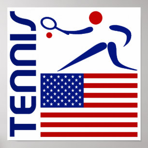 Poster Tênis, os Estados Unidos