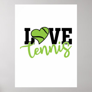 Poster Tênis Player Tênis de amor