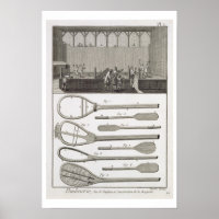 Tênis real e construção de raquetes, de