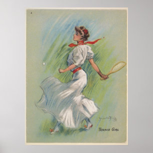 Poster Tenista Vintage