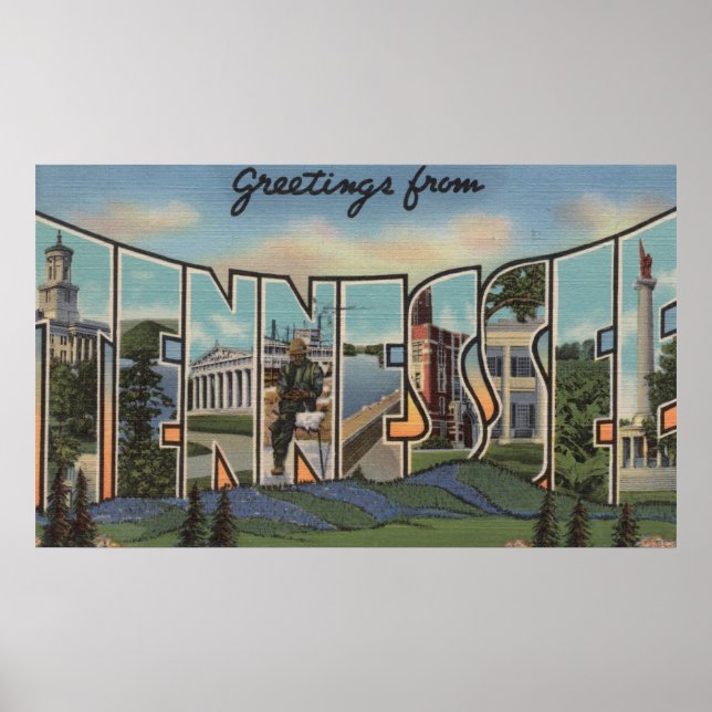 Pôster Tennessee (Colinas de grama azul) (Frente)