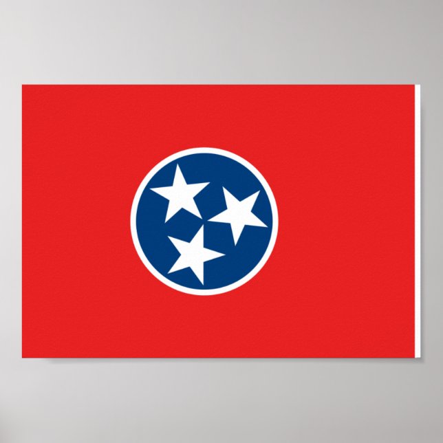 Pôster Tennessee Flag (Frente)