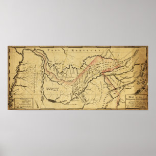 Pôster Tennessee GovernmentPanoramic MapTennessee