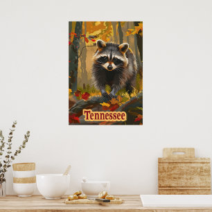 Poster Tennessee Raccoon
