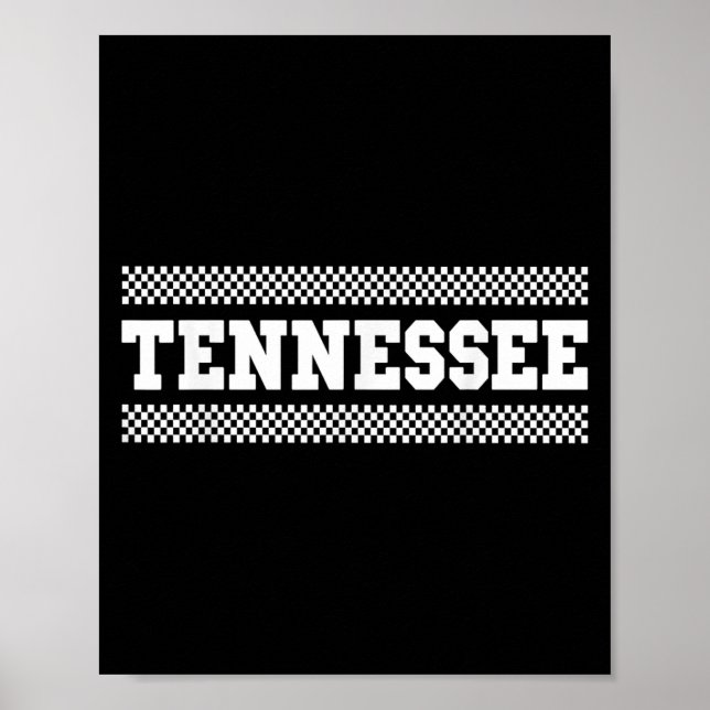 Poster Tennessee Shirts. Tn Us College Font For Men Women (Frente)