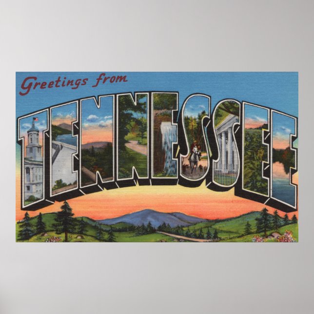 Poster TennesseeLarge - Letra ScenesTennessee (Frente)
