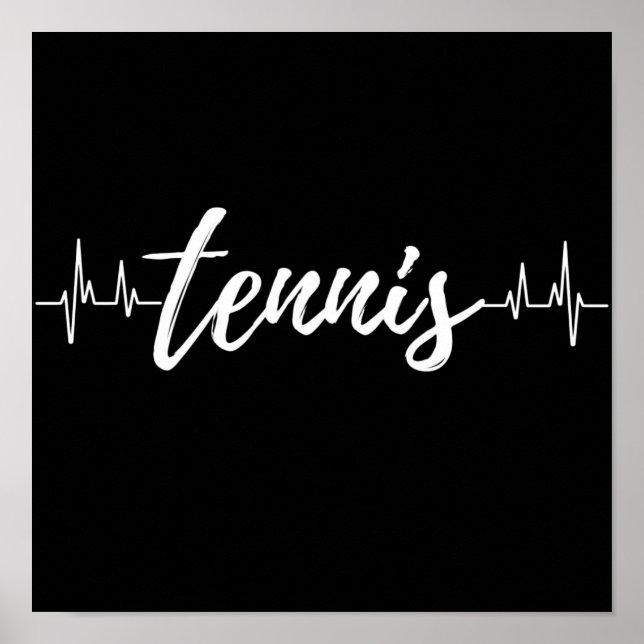 Poster Tennis Heartbeat. (Frente)