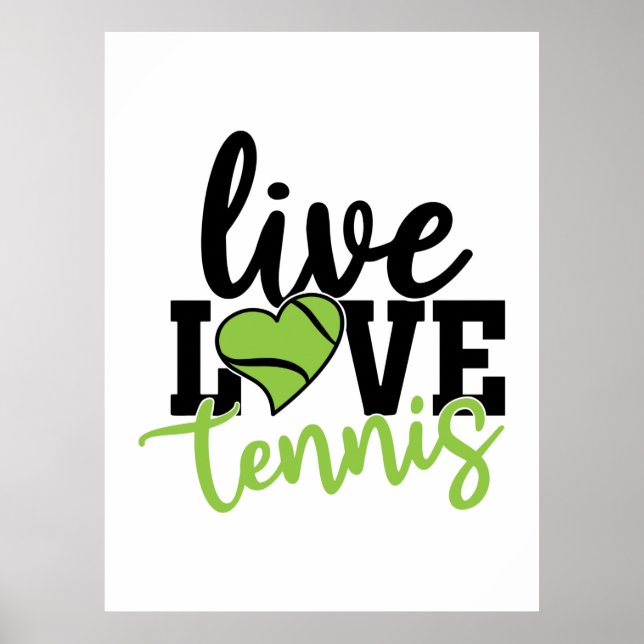 Poster Tennis Player | Live Love Tennis (Frente)
