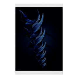 Pôster "Tensão De Azul", Poster brilhante