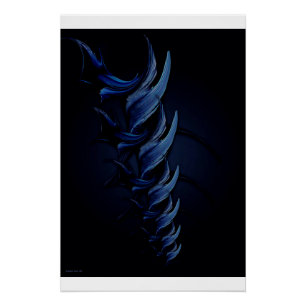 Pôster "Tensão De Azul", Poster brilhante