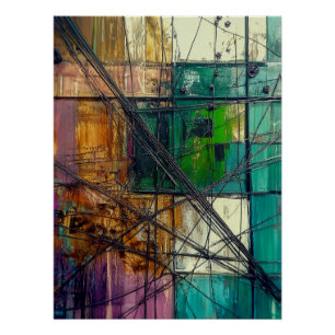 Pôster Tensão urbana - Energia Abstrato arquitetônica