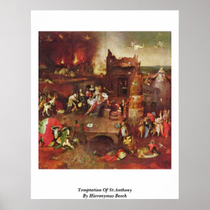 Pôster Tentação de St Anthony por Hieronymus Bosch