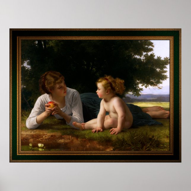 Poster Tentação de William Bouguereau (Frente)