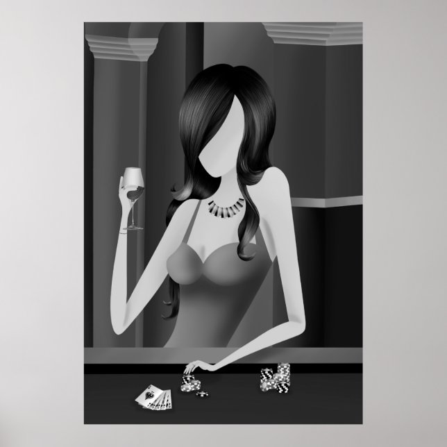 Poster "Tentação" Rainha do Jogo (Frente)