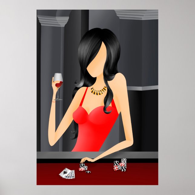 Poster "Tentação" Rainha do Jogo (Frente)