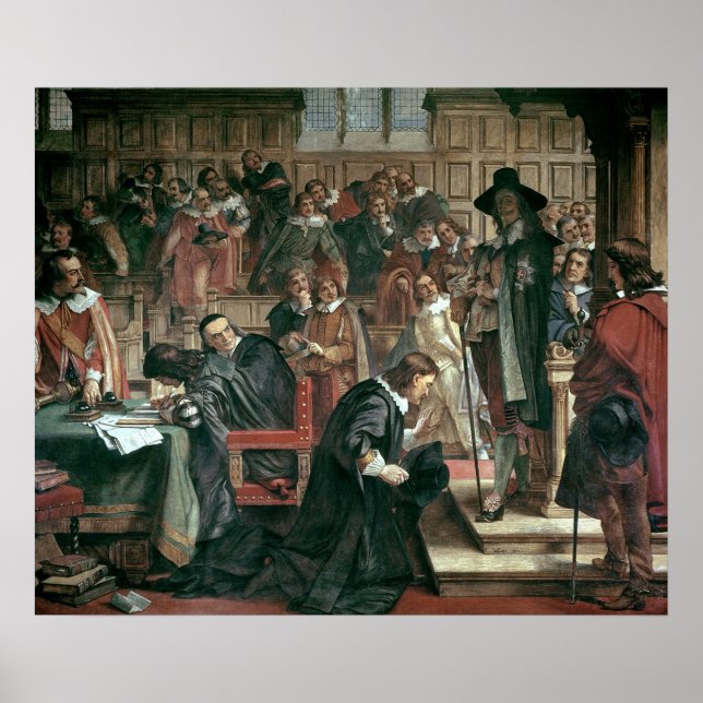 Poster Tentativa de detenção de cinco membros do Parlamen (Frente)