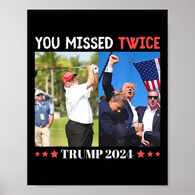 Poster Tentativa De Inibição Trump 2024 Que Você Perdeu D (Frente)