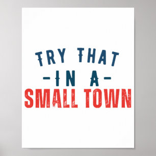 Poster Tente isso numa cidade pequena