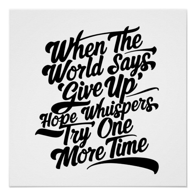 Pôster Tente mais uma vez (Frente)