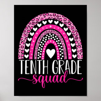 Poster Tenth Grade Squad Team 10th Grade Teacher Back To