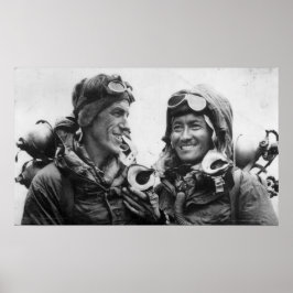 Poster Tenzer Norgay Edmund Hillary Everest 1953