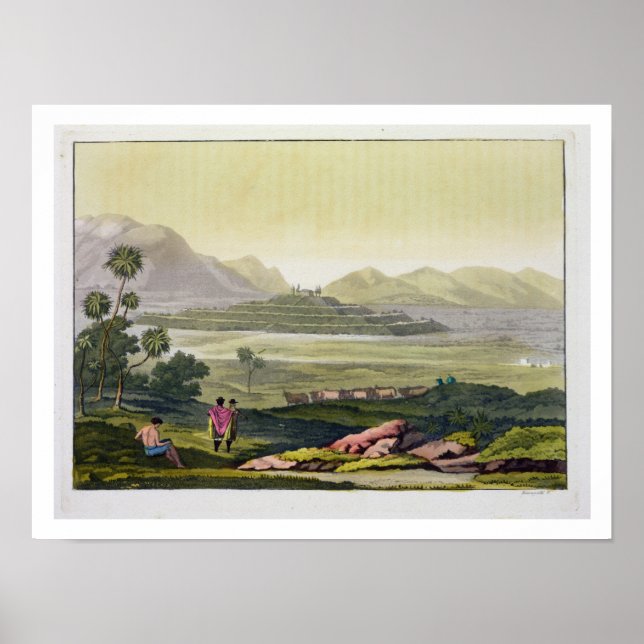 Poster Teocalli, o templo do Excelente em Tenochtitlan, M (Frente)