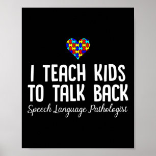 Poster Teoria da Patologia do Discurso Fala Autismo Sensi