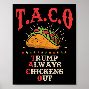 Poster Teoria Divertida do Taco Supera Tacos Sempre de Fr