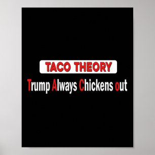 Poster Teoria Divertida do Taco Supera Tacos Sempre de Fr