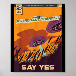 Poster Teórico dos Astronautas Antigos Diz Sim Teóricos d