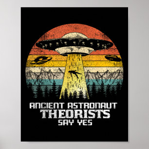 Poster Teóricos Astronautas Antigos Dizem Sim Alienígena 
