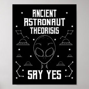 Poster Teóricos Astronautas Antigos Dizem Sim Extrator En
