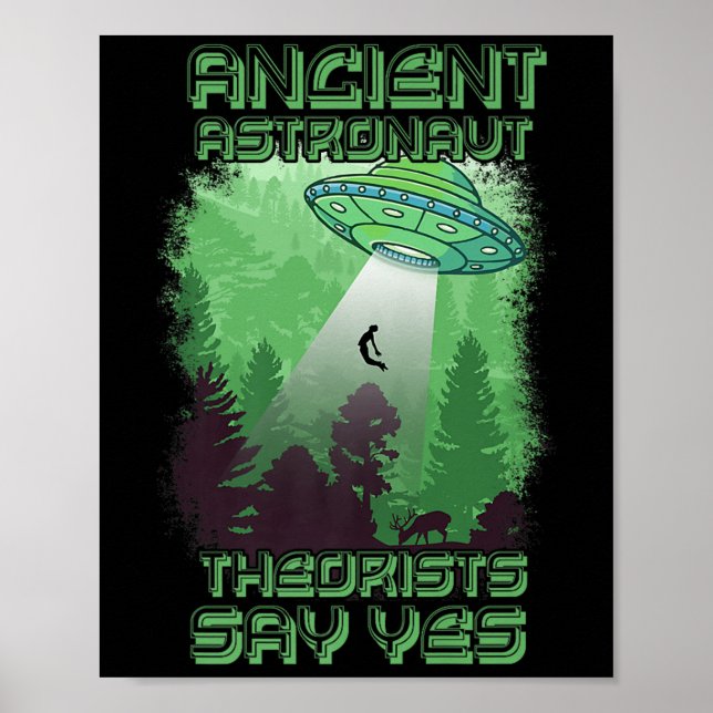 Poster Teóricos dos Astronautas Antigos Dizem Sim - Teori (Frente)