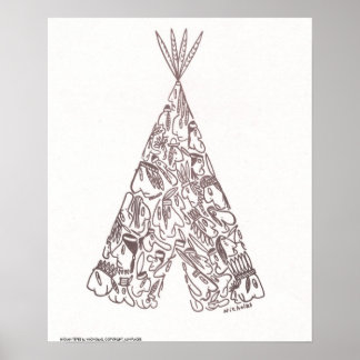 Poster TEPEE INDIANO por NICHOLAS_COPYRIGHT_MINI...
