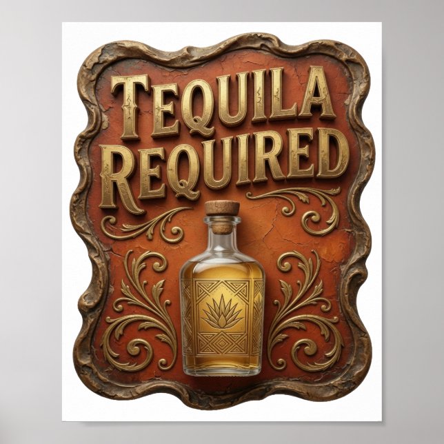 POSTER TEQUILA CRISP GOLD EXIGIDO (Frente)