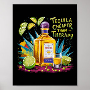 Poster Tequila De Bebendo De Tequila Retroativa Mais Bara