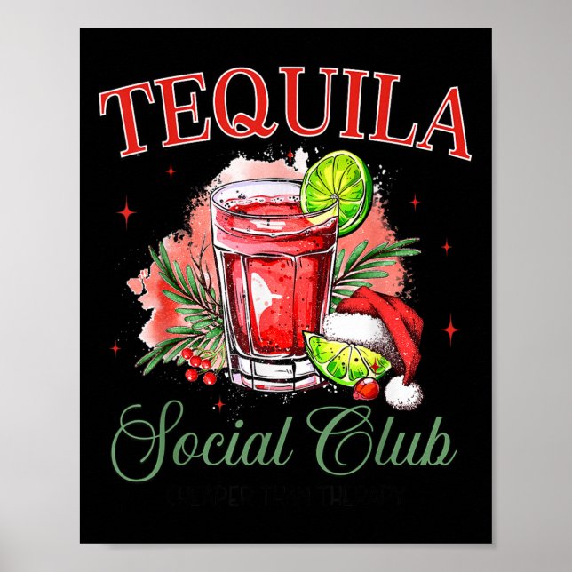 Poster Tequila Social Club Tequila Tail Club Drinking Chr (Frente)