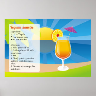 Pôster Tequila Sunrise