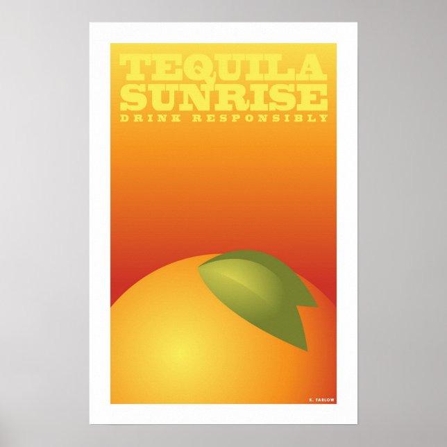 Pôster Tequila Sunrise (Pequena Poster) (Frente)