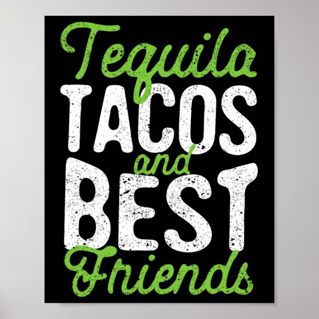 Poster Tequila Tacos E Melhores Amigos Taco Cinco Terça-F (Frente)