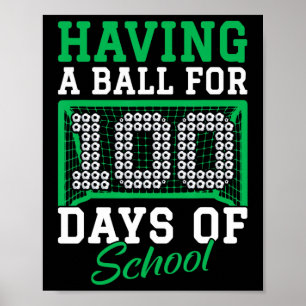 Poster Ter Bola Por 100 Dias De Futebol Escolar 100º