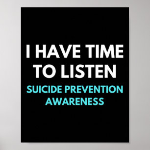 Poster Ter Tempo Para Ouvir A Consciência Da Prevenção Do