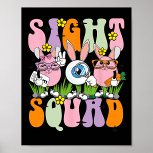 Poster Terapeuta da Equipe de Visão Optometrista Optometr