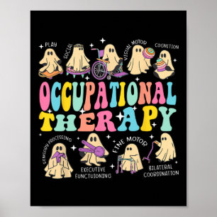 Poster Terapeuta de Terapia Ocupacional Halloween Assusta