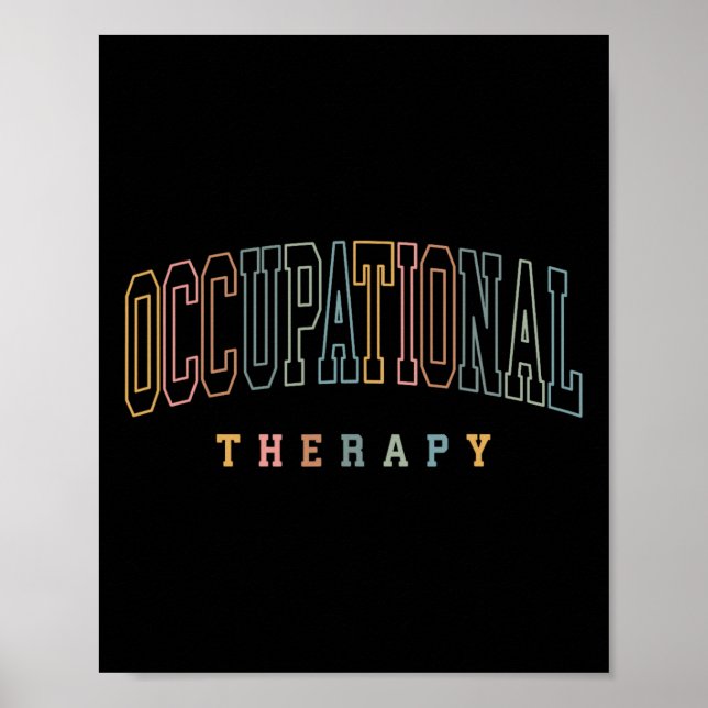Poster Terapeuta de Terapia Ocupacional Ot Professor Sped (Frente)